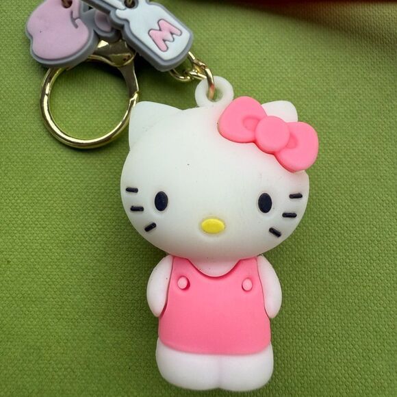 Hello Kitty Pink Bow Keychain with Charms & Wrist Strap – Super Cute! - Picture 14 of 17